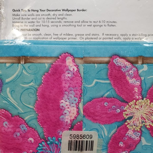 Bombay Kids Wallpaper Border Island Style Floral - Picture 4 of 9